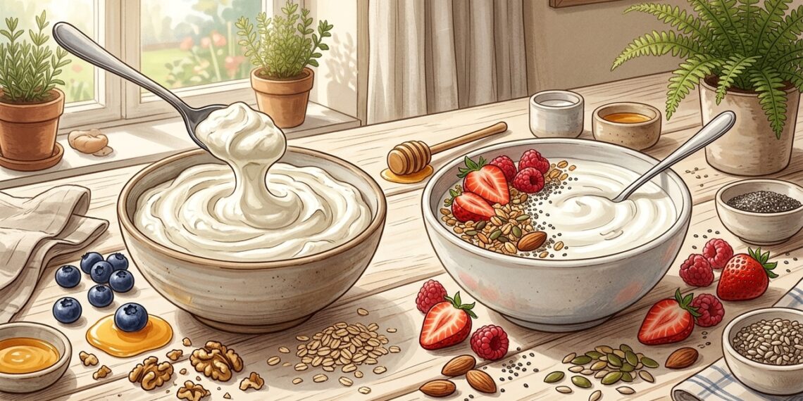 Yogur griego versus yogur natural: diferencias, beneficios y cuál elegir