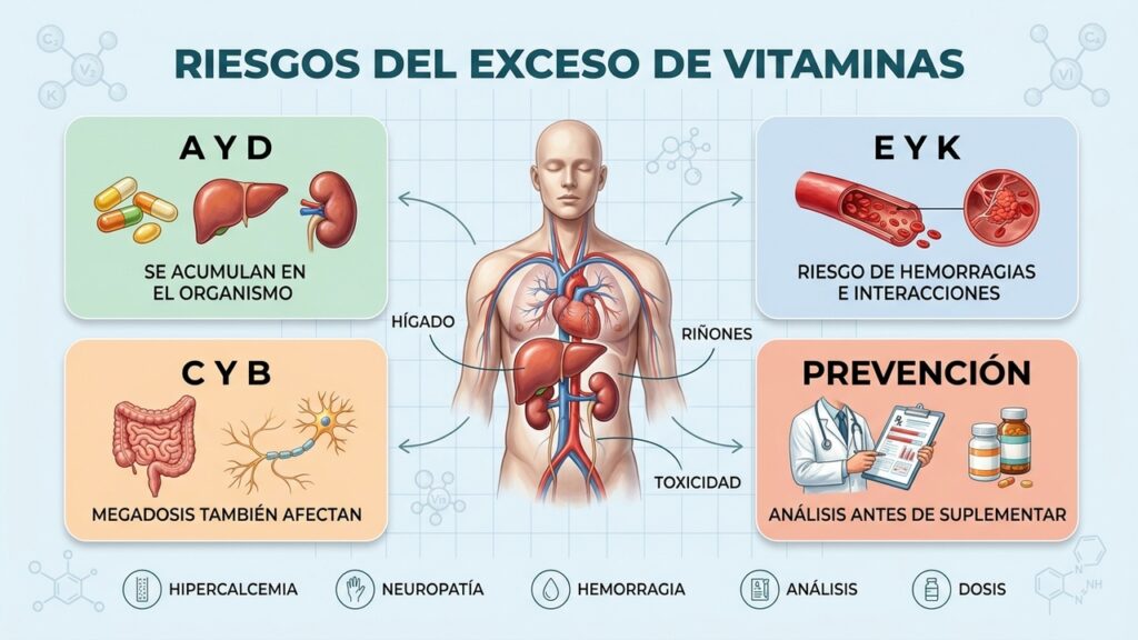 El error con las vitaminas que puede terminar en el hospital