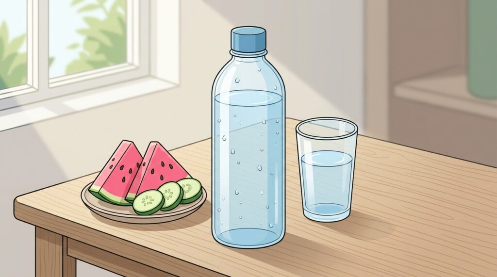 El mejor momento del día para tomar agua