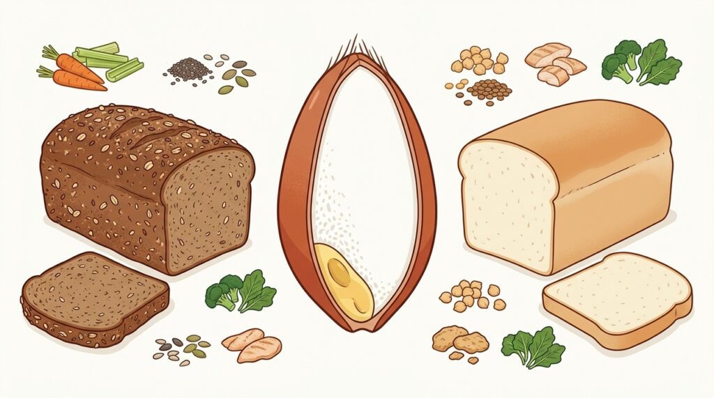 Pan integral versus pan blanco: diferencias, beneficios y cuál elegir