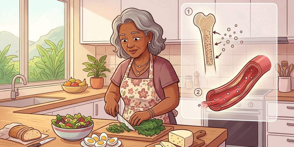 Cuatro claves para comprender cómo la vitamina K2 favorece la salud vascular y ósea.