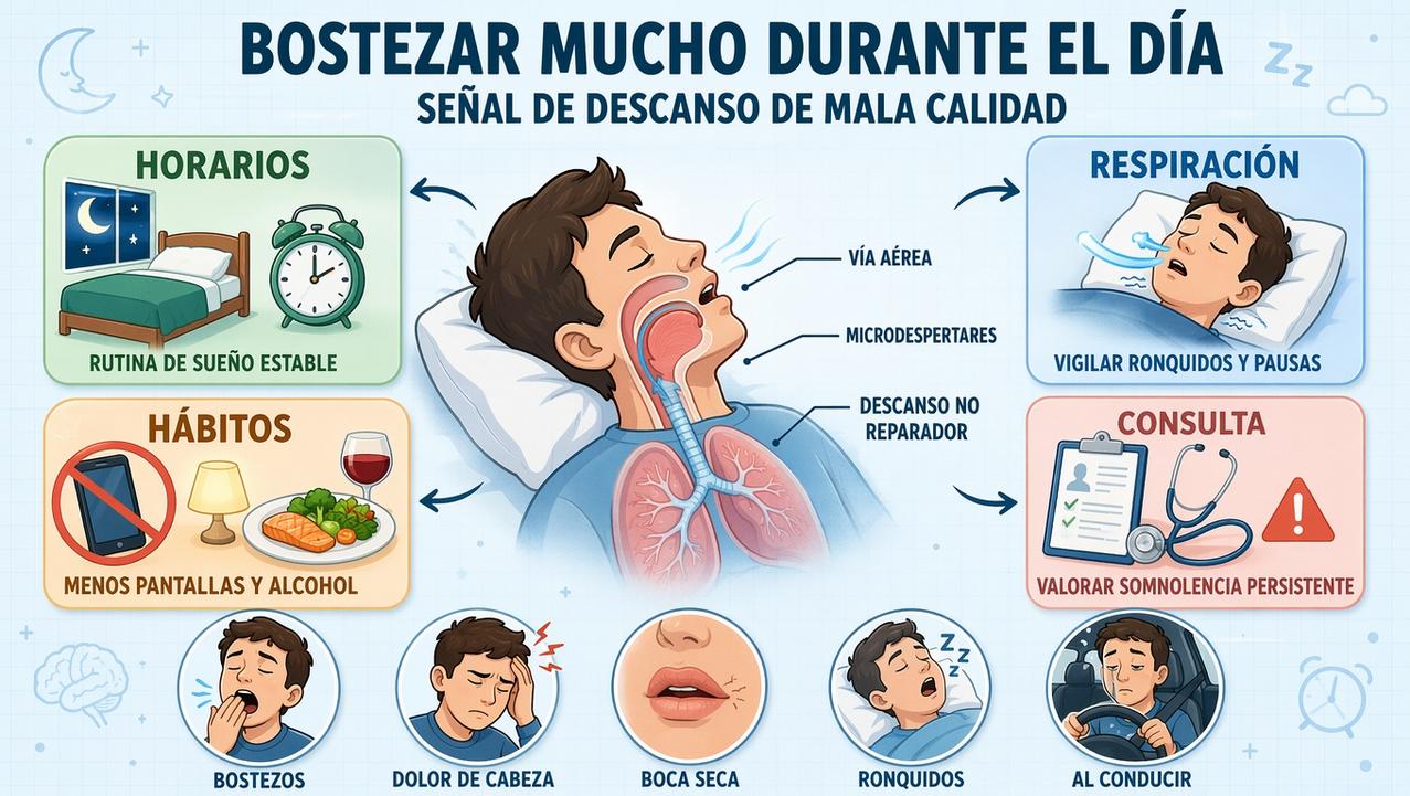 Rutina, respiración, hábitos y consulta médica orientan el descanso de calidad.
