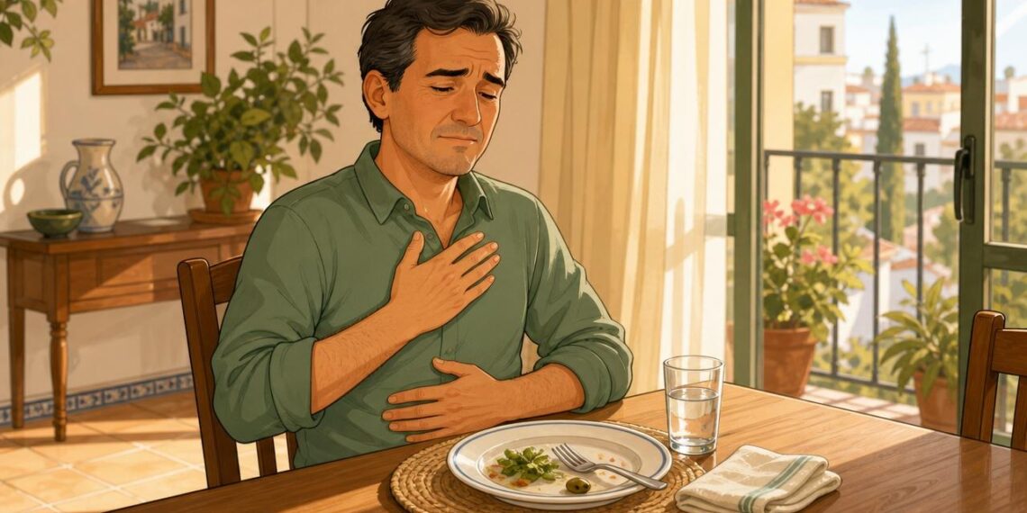 Cómo aliviar el reflujo y la acidez de forma natural: 7 hábitos que protegen el estómago después de comer