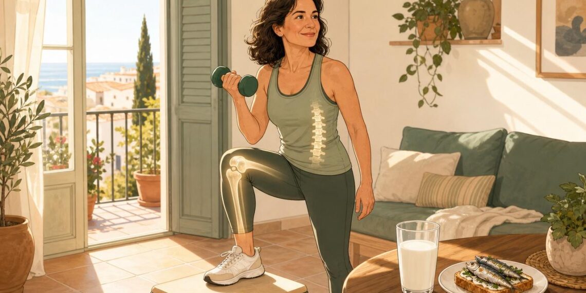 Cómo fortalecer los huesos de forma natural: 7 hábitos que ayudan a prevenir la osteoporosis después de los 45 años