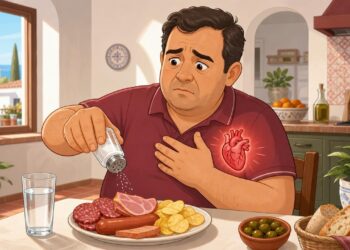 Cuando abusas de la sal a diario, el cuerpo retiene más líquido y la tensión tiende a subir, lo que sobrecarga el corazón