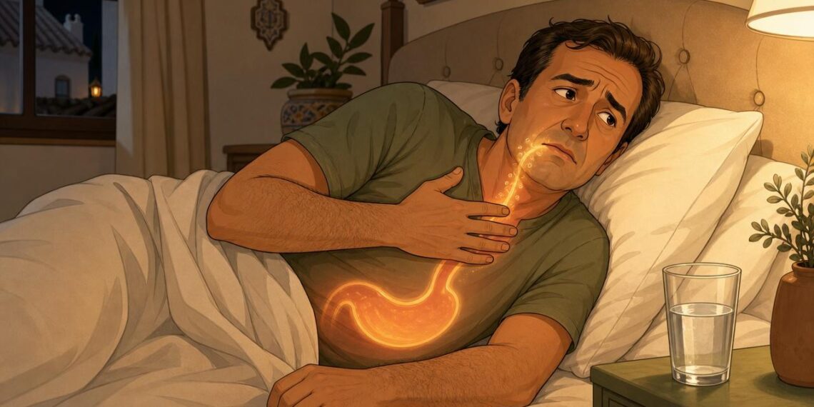 Cuando duermes del lado derecho, el estómago queda por encima del esófago y el ácido sube hacia la boca, lo que provoca reflujo, malas digestiones o gases