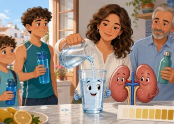 Cuánta agua es recomendable beber al día según la edad para mantener los riñones sanos