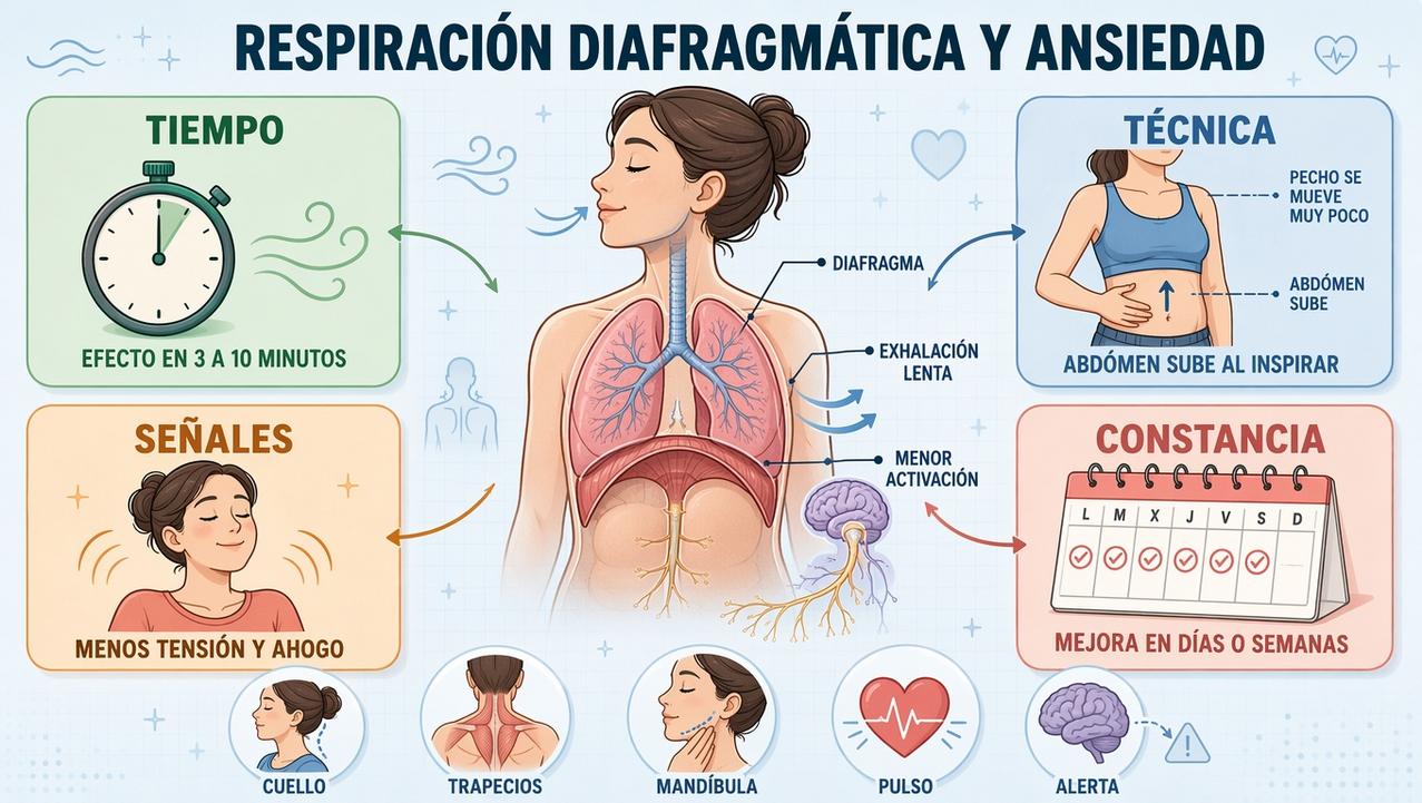 Tiempo, técnica, señales y constancia explican el efecto de esta respiración.