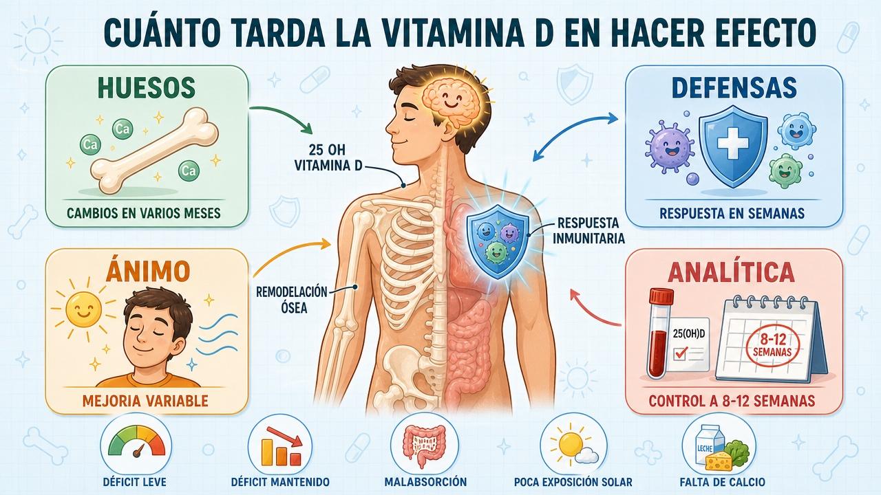 Huesos, defensas, ánimo y analítica resumen los tiempos de respuesta.