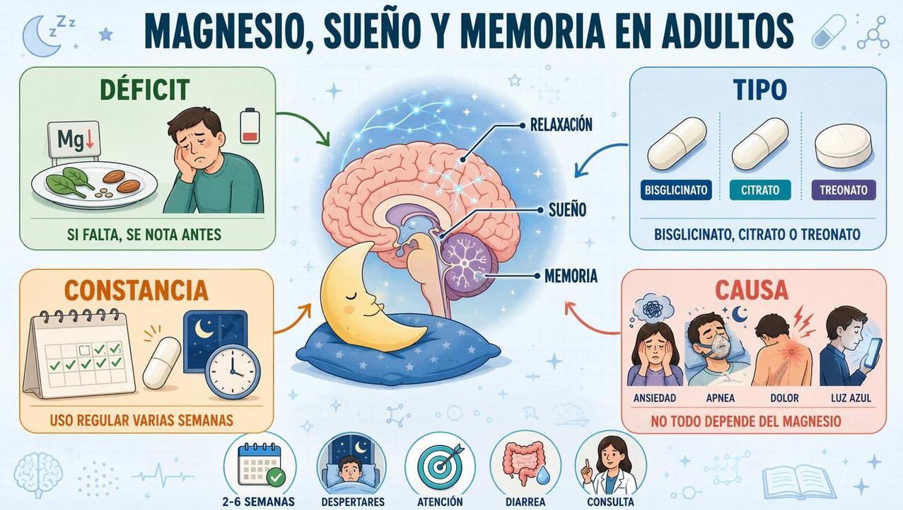 Déficit, tipo, constancia y causa marcan el efecto del magnesio.