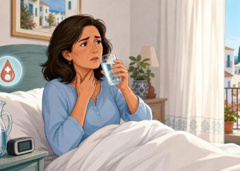 Despertar con mucha sed y la boca seca por la mañana puede ser uno de los primeros signos de azúcar alto en sangre