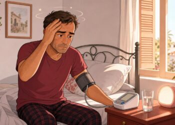 Despertarse con dolor de cabeza y sensación de mareo con frecuencia puede ser una de las primeras señales de presión arterial descompensada