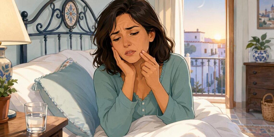 Despertarse con dolor en la mandíbula y sensibilidad en los dientes con frecuencia puede ser una de las primeras señales de bruxismo nocturno
