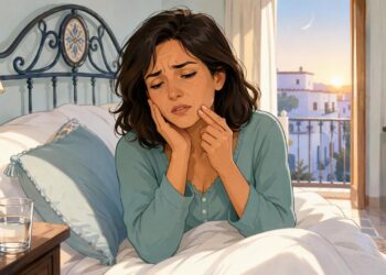 Despertarse con dolor en la mandíbula y sensibilidad en los dientes con frecuencia puede ser una de las primeras señales de bruxismo nocturno