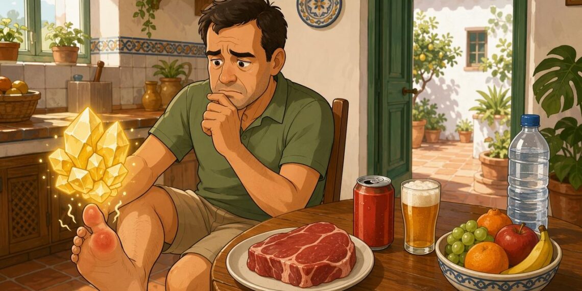 El ácido úrico alto no se debe solo a la carne roja, sino también al azúcar y al alcohol que consumimos a diario