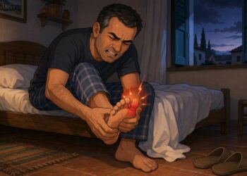 El dolor repentino e intenso en el dedo gordo del pie no siempre es un golpe, sino, en muchos casos, una crisis de ácido úrico elevado