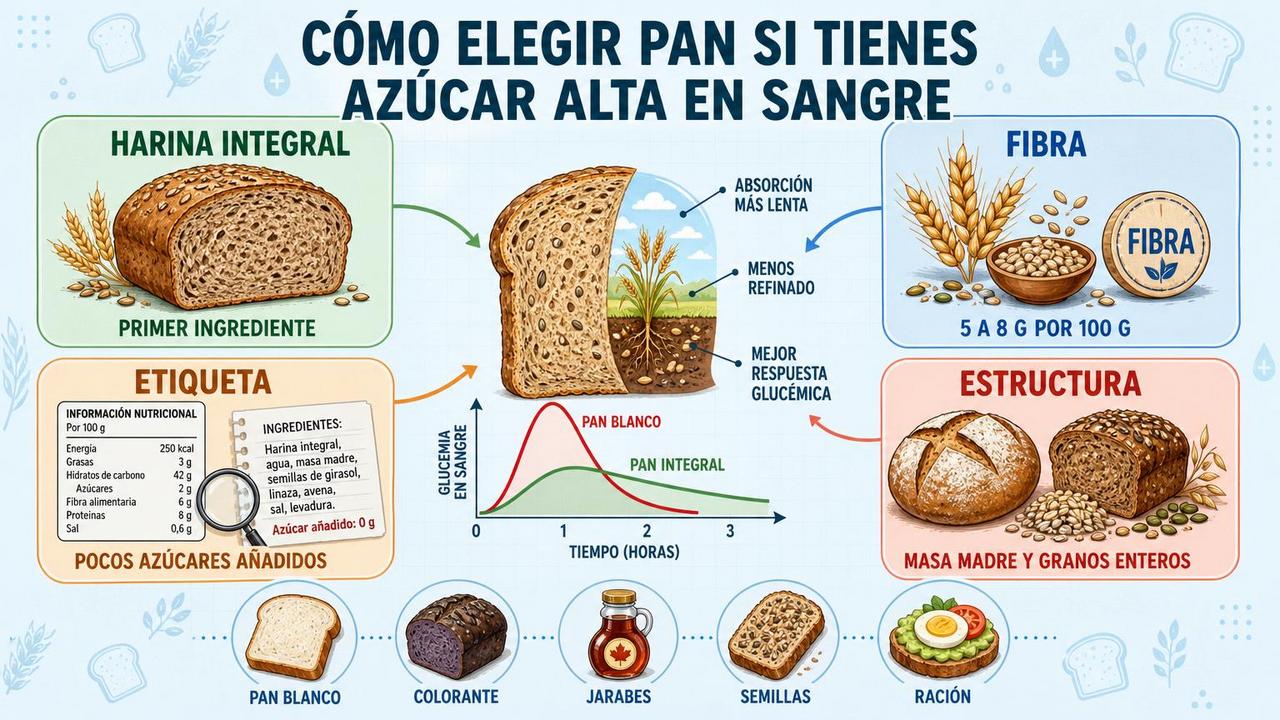 Harina integral, fibra, etiqueta y estructura guían una mejor elección.