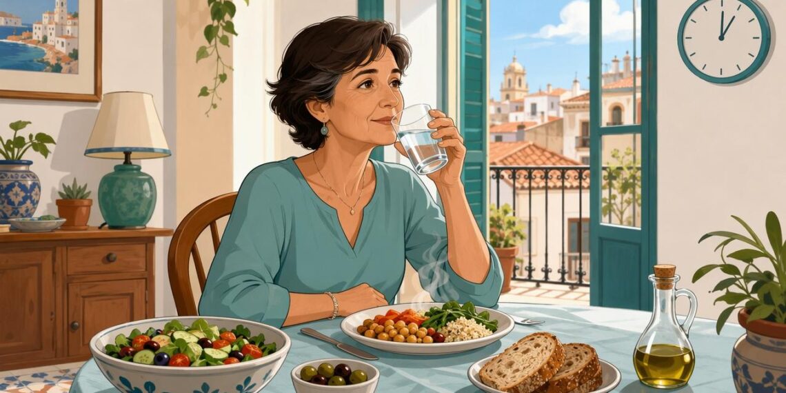 El vaso de agua que se toma antes de comer y ayuda a controlar la glucosa después de las comidas