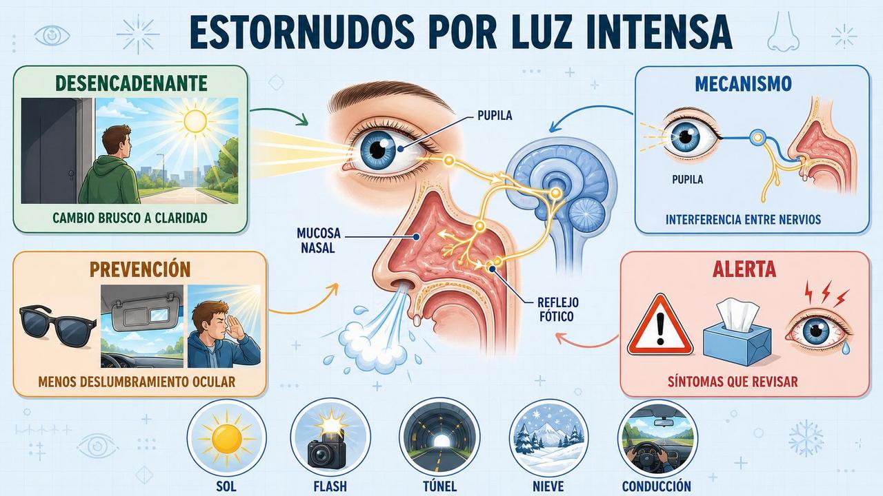 Desencadenante, mecanismo, prevención y señales de alerta del reflejo fótico.
