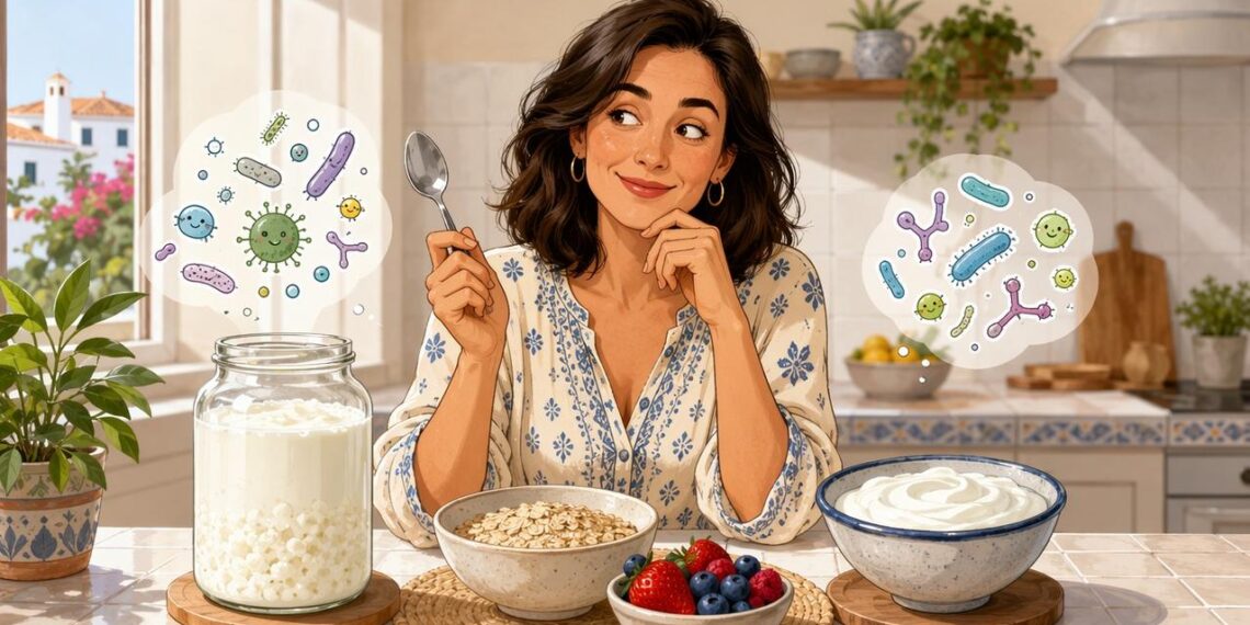 Kéfir o yogur natural: cuál de los dos aporta más probióticos para cuidar la flora intestinal