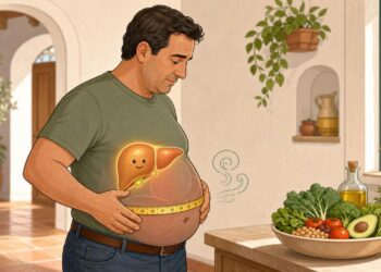 La barriga hinchada persistente no se debe solo a la grasa, sino, en algunos casos, a la acumulación de grasa en el hígado