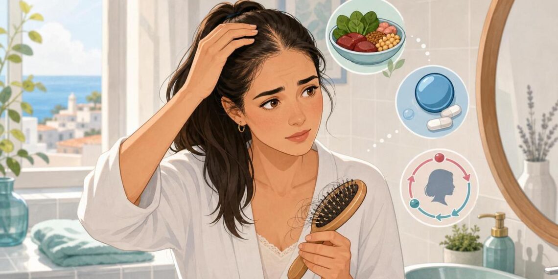 La caída del pelo no siempre se debe al estrés, sino al déficit de hierro, zinc y a los cambios hormonales