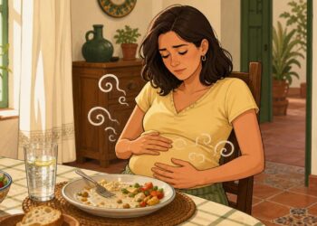La hinchazón abdominal después de comer no siempre se debe a lo que comes, sino en muchos casos a la velocidad al comer o a la microbiota