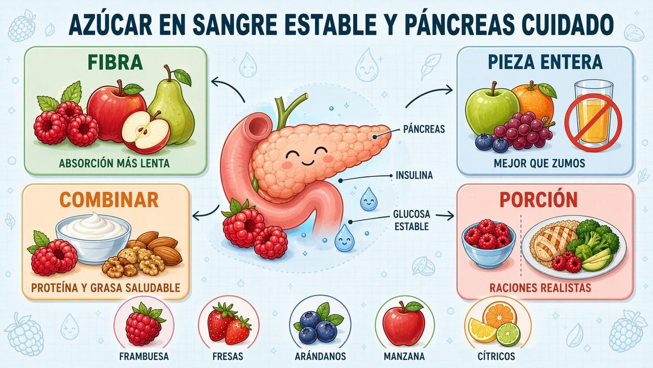 Fibra, pieza entera, combinación y porción: claves para estabilizar la glucosa.
