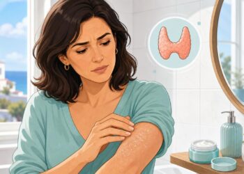 La piel muy seca y con descamación no siempre es falta de crema, sino, en muchos casos, señal de tiroides lenta o falta de omega-3