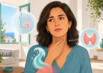 La sensación de un nudo en la garganta sin dolor no siempre es ansiedad, a veces es señal de reflujo o de una alteración de la tiroides