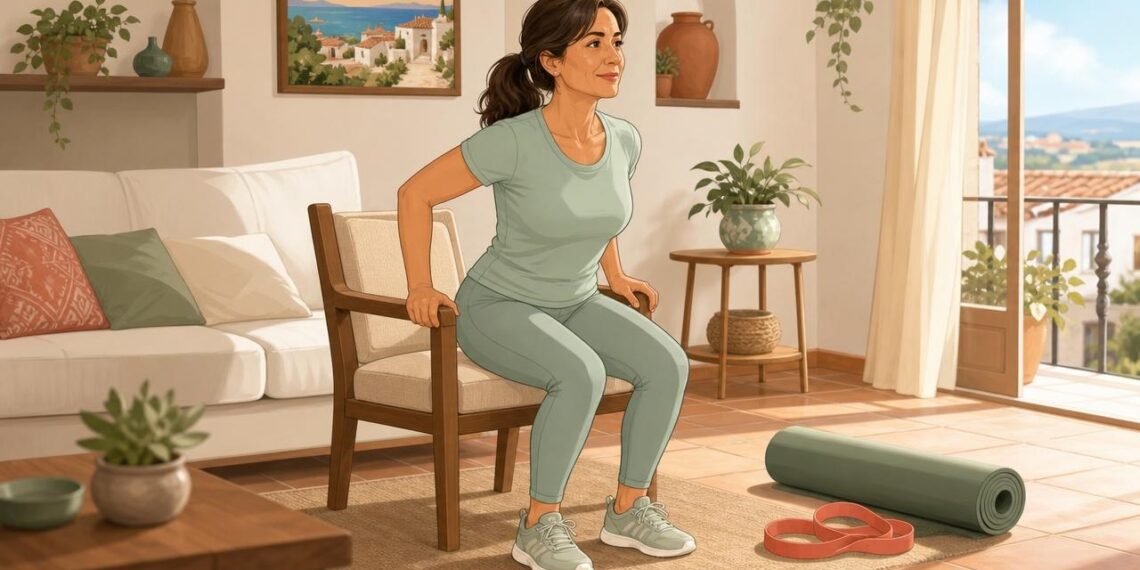 Los 3 ejercicios para fortalecer las piernas y la espalda después de los 45 años en casa fácilmente