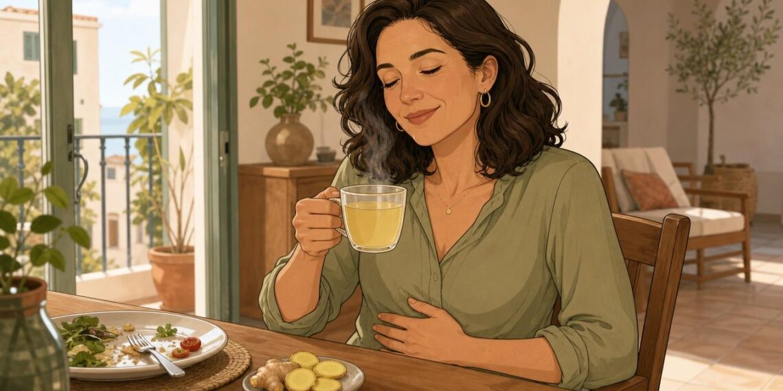 Los beneficios del agua de jengibre para personas con digestión lenta y el mejor horario para consumirla