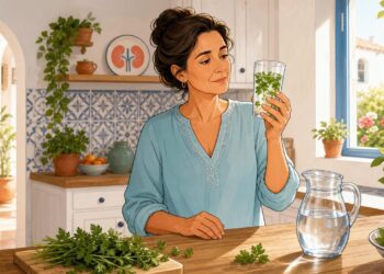 Los beneficios del agua de perejil para la salud de los riñones y el mejor horario para tomarla