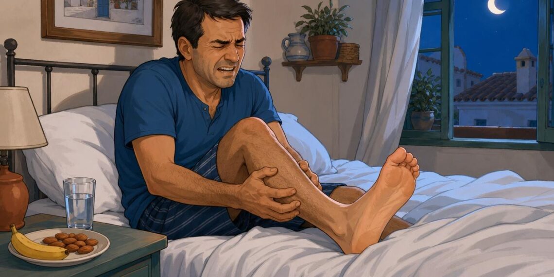 Los calambres nocturnos frecuentes en las piernas no siempre se deben a la falta de agua, sino al desequilibrio entre tres minerales clave: magnesio, potasio y calcio