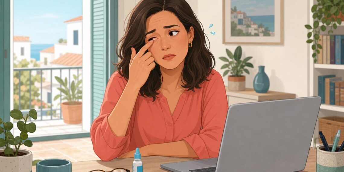 Los ojos secos y con sensación de arenilla no siempre son por las pantallas, a veces son señal del síndrome del ojo seco o de una alteración de las lágrimas