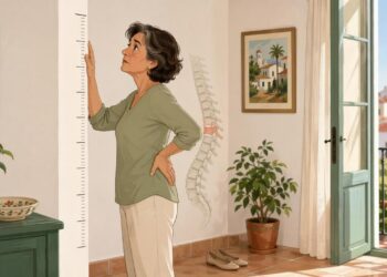 Perder centímetros de estatura con los años no es solo cosa de la edad, muchas veces es una señal silenciosa de osteoporosis