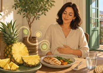 Piña y digestión: lo que dice la evidencia sobre la bromelina y la inflamación después de las comidas