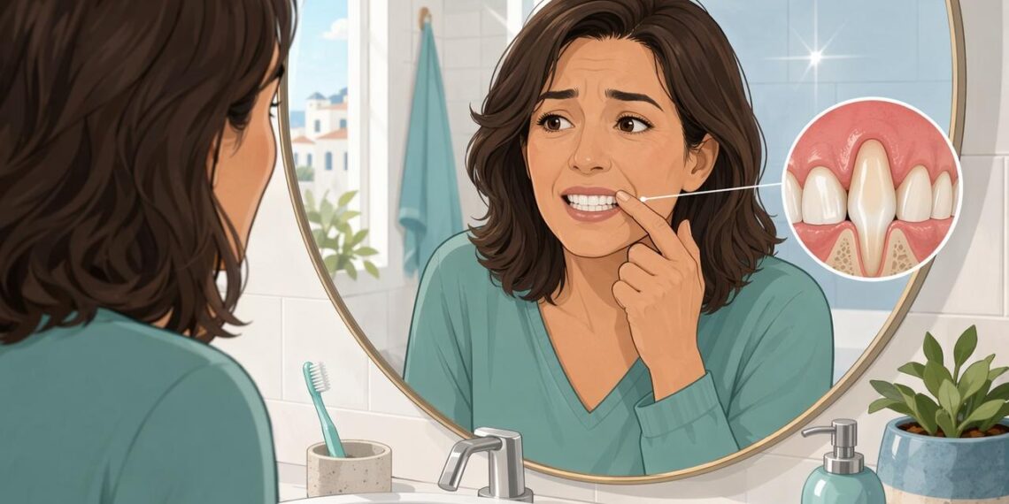 Que los dientes parezcan más largos no es normal con la edad, muchas veces es la primera señal de encías que se retraen por periodontitis