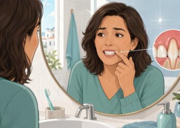 Que los dientes parezcan más largos no es normal con la edad, muchas veces es la primera señal de encías que se retraen por periodontitis