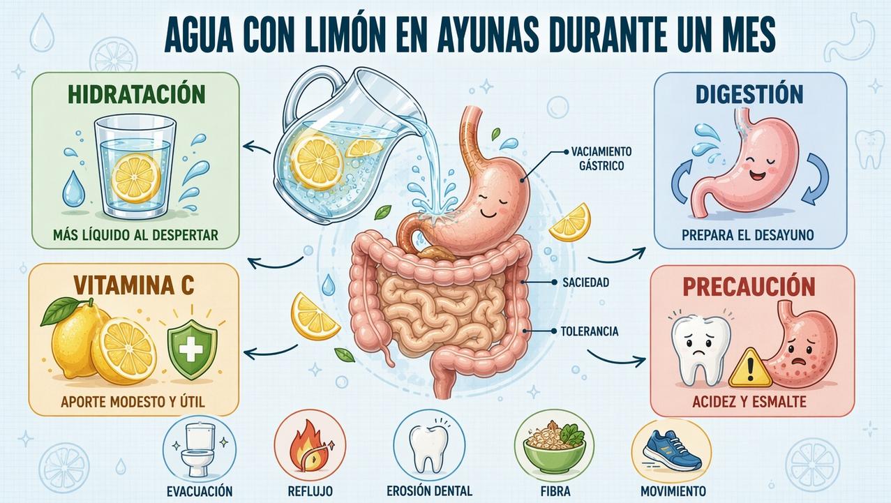 Hidratación, digestión, vitamina C y precaución dental resumen sus efectos.
