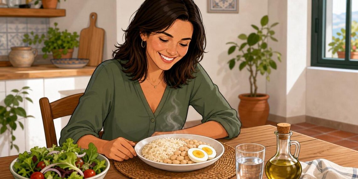 Según los expertos en nutrición, el arroz con huevo y alubias en el plato diario ofrece prácticamente los mismos beneficios proteicos que la carne roja