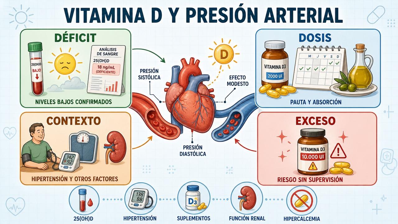 Déficit, dosis, contexto clínico y exceso condicionan su efecto real.