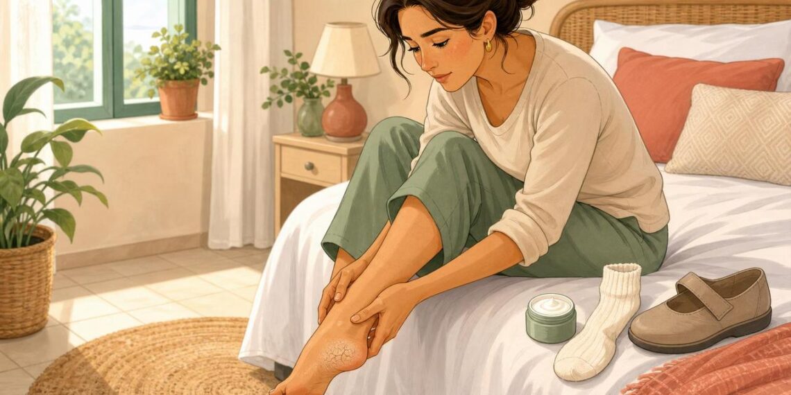 Tener las plantas de los pies agrietadas no siempre es falta de crema: a veces se relaciona con la piel seca o con déficits nutricionales