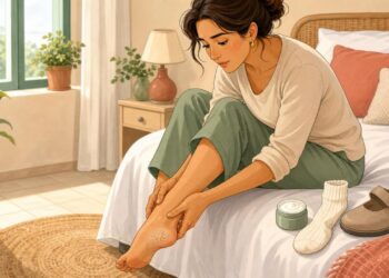 Tener las plantas de los pies agrietadas no siempre es falta de crema: a veces se relaciona con la piel seca o con déficits nutricionales