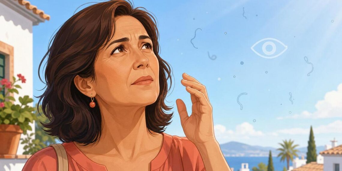 Ver pequeñas moscas o hilos flotando en la vista no siempre es preocupante: la mayoría de las veces son moscas volantes normales