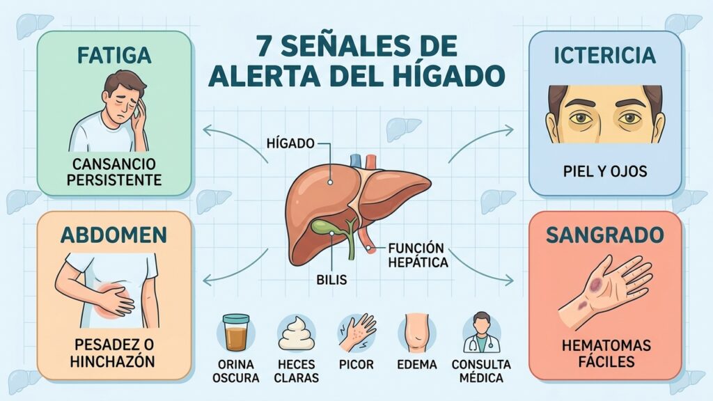 Las 7 señales que alertan de un hígado dañado a tiempo