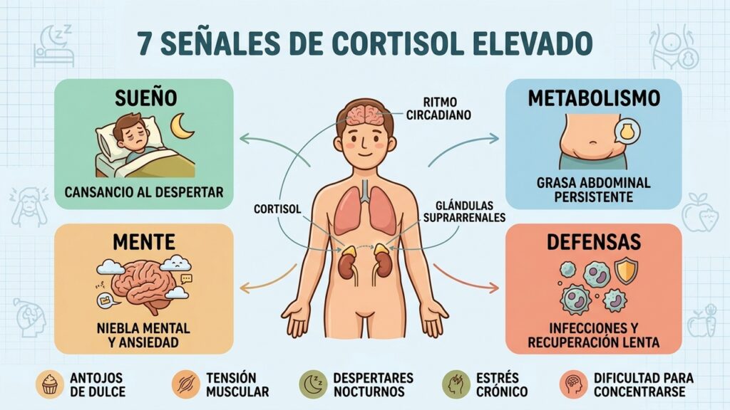 El cortisol alto puede estar detrás del cansancio