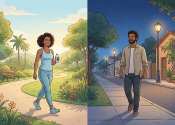 Caminar por la mañana o por la noche: ¿cuál ayuda más a dormir mejor?