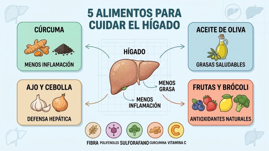 Los 5 mejores alimentos para limpiar el hígado de forma natural