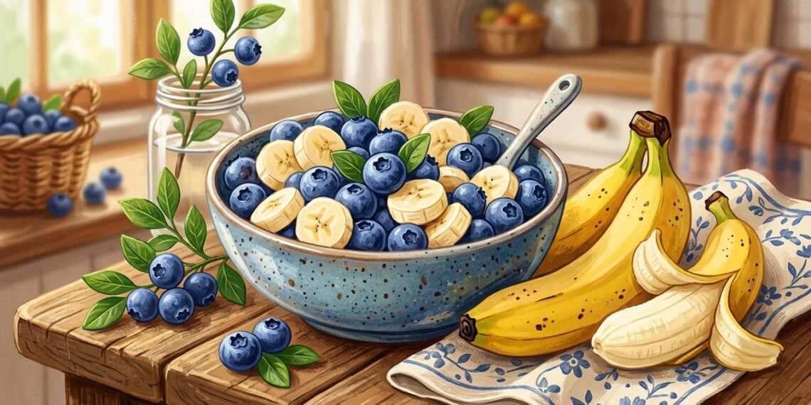 Arándanos y plátanos ofrecen beneficios distintos según glucosa, energía y actividad física